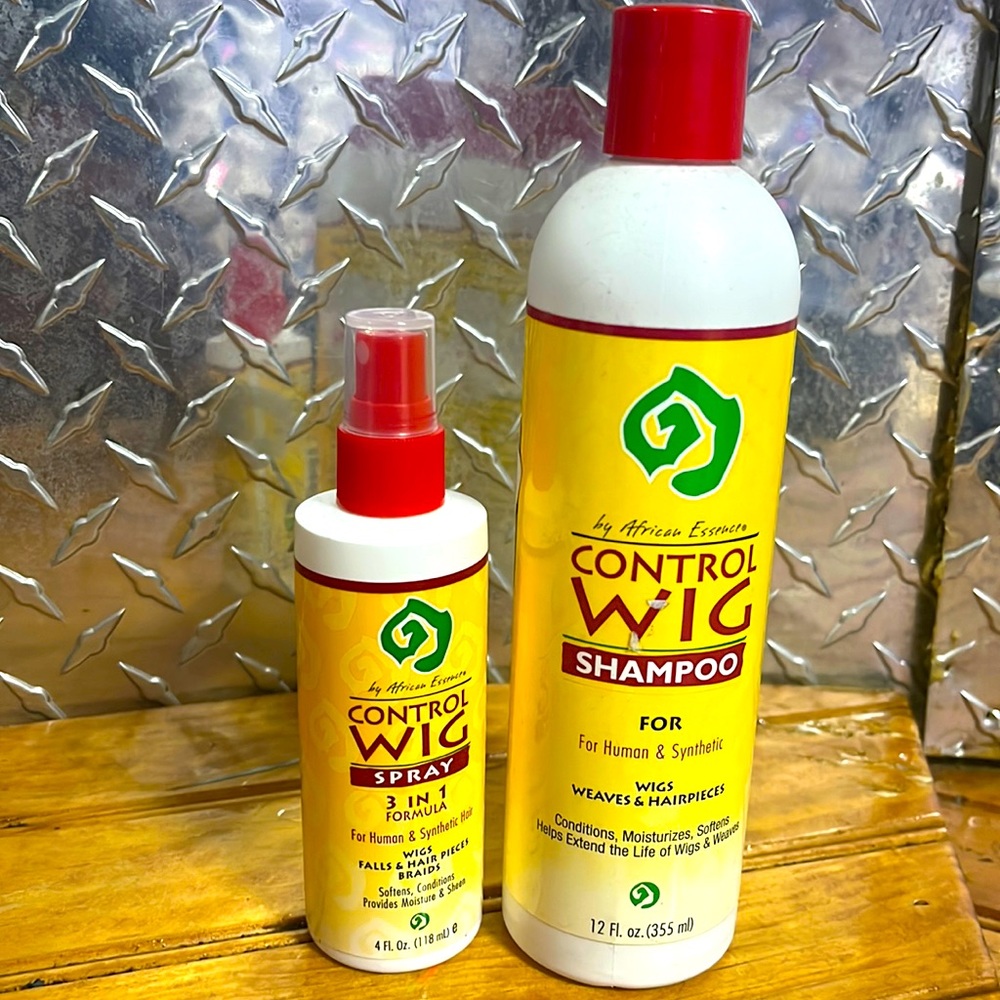 Set of wig shampoo and spray